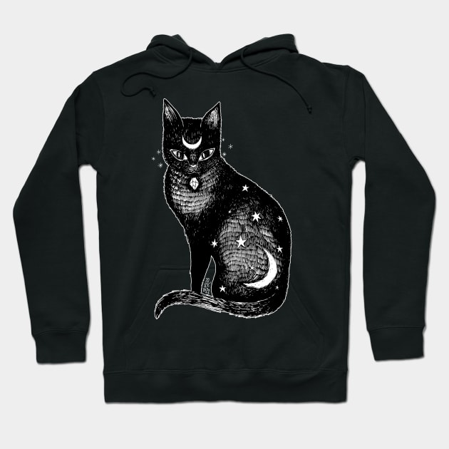 Black Cat Hoodie by lOll3